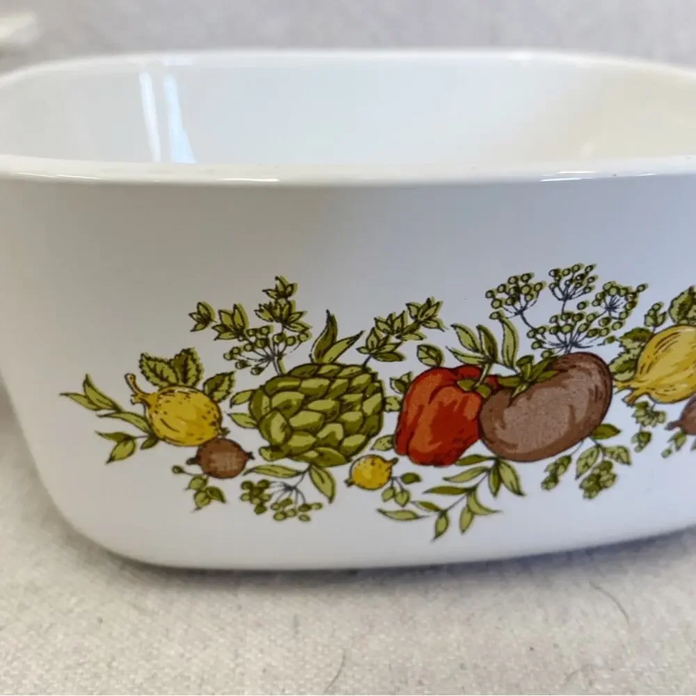 CorningWare Spice of Life 2-quart Casserole Glass Lid &‎ 2 3/4 cup no lid
